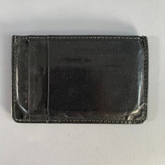 ALEXANDER MCQUEEN Black Textured Leather Wallet - Picture 2 of 3